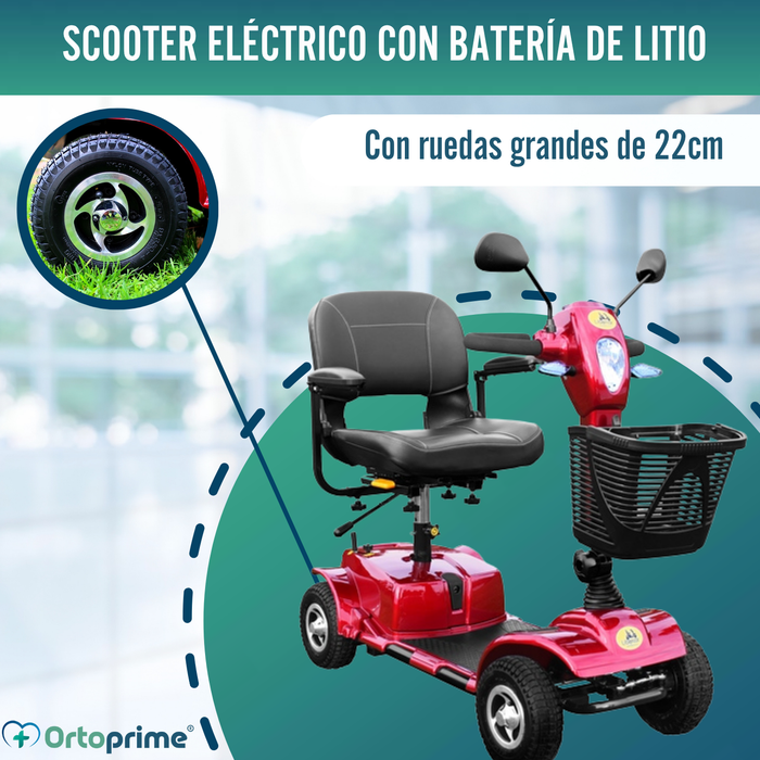 Scooter para Minusválidos Eléctrico | Doble Amortiguación