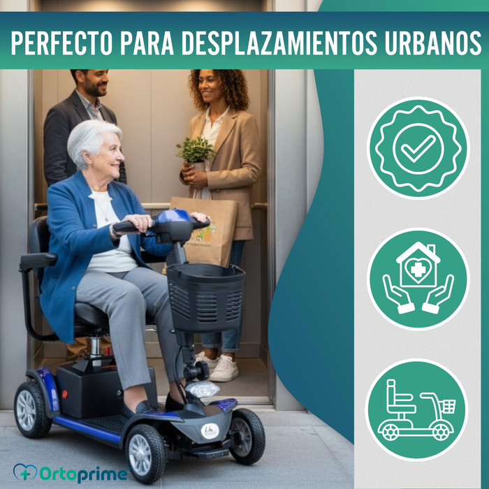 Scooter Desmontable Eléctrico con Batería de Litio Extraíble