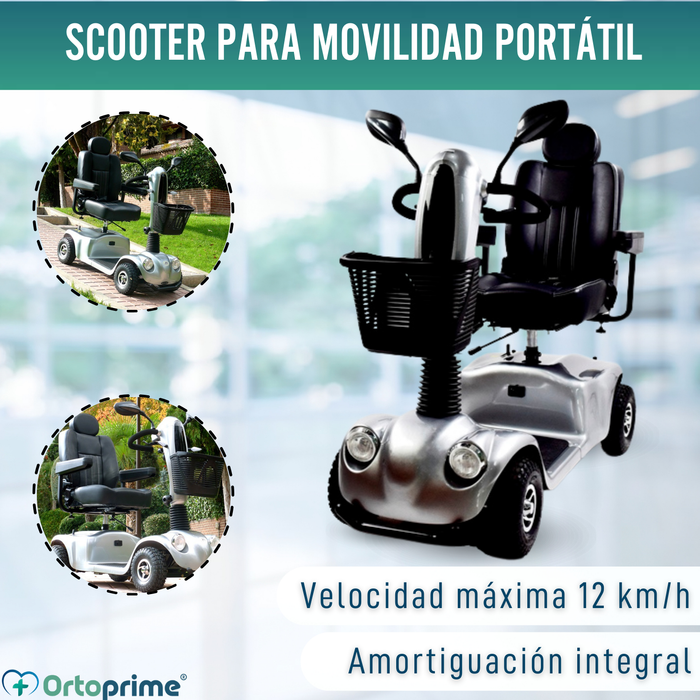 Scooter Eléctrico para Adultos | Suspensión Integral 4 Ruedas