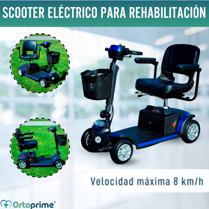 Scooter Eléctrico Compacto y Desmontable | 4 Ruedas