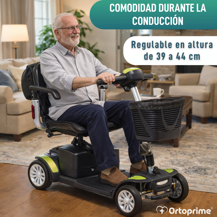 Scooter Eléctrico Compacto con Mochila Trasera Portaobjetos