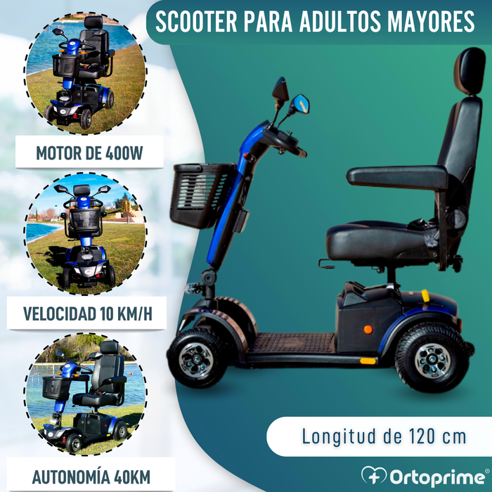 Scooter para Discapacitados Compacto | Suspensión Integral