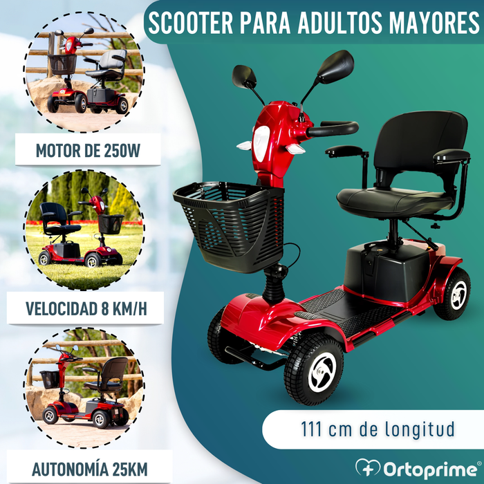 Scooter Movilidad Reducida Plegable | Amortiguación Integral