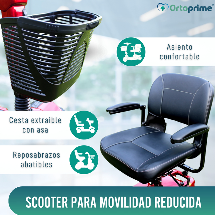 Scooter para Minusválidos Eléctrico | Doble Amortiguación