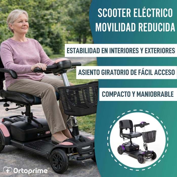 Scooter Eléctrico con Batería de Litio 20Ah | 8 Colores