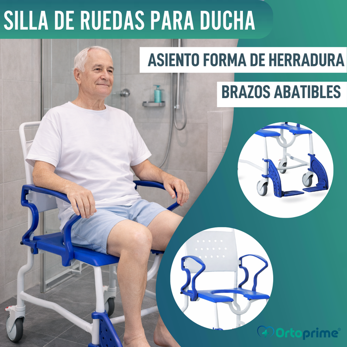 Silla de Ruedas para Ducha y WC Rebotec Erfurt