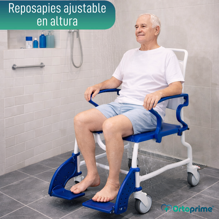 Silla de Ruedas para Ducha y WC Rebotec Erfurt