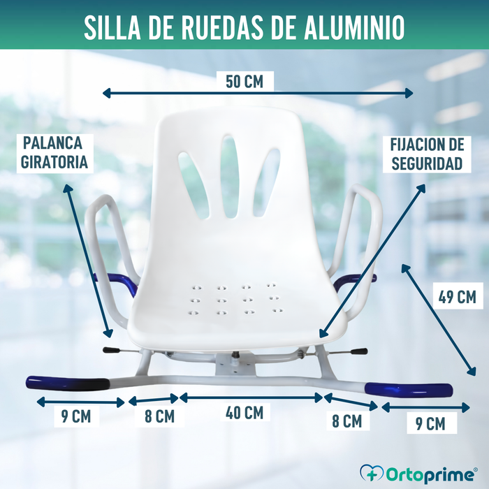 Silla de Bañera Giratoria 360º Confort