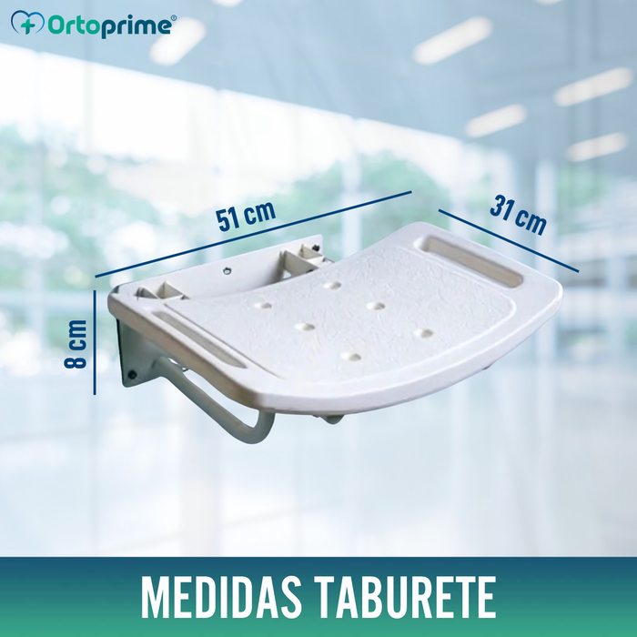 Taburete Abatible de Pared para Duchas | 2 Variantes