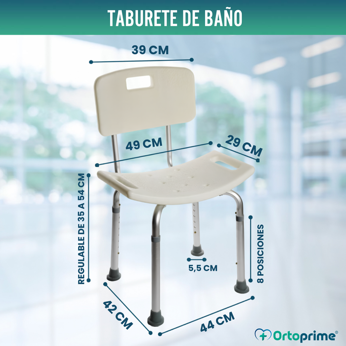 Silla de Ducha Antideslizante