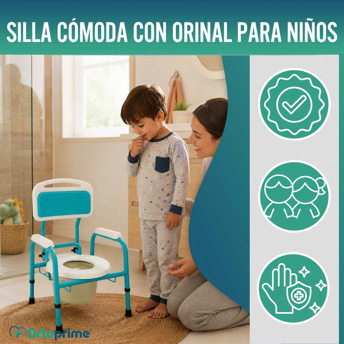Silla WC Infantil con Reductor | Regulable en Altura