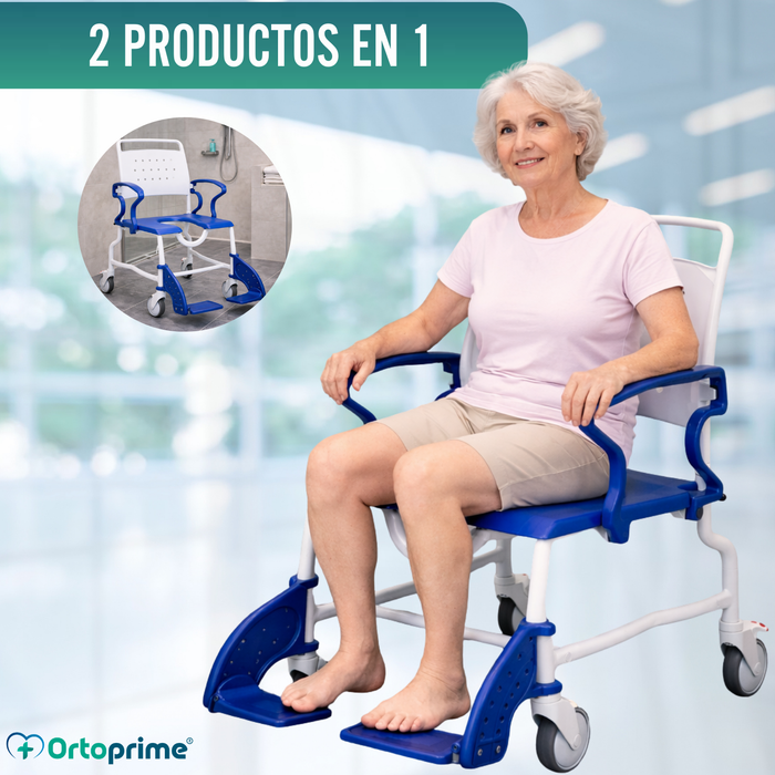 Silla de Ruedas para Ducha y WC Rebotec Erfurt