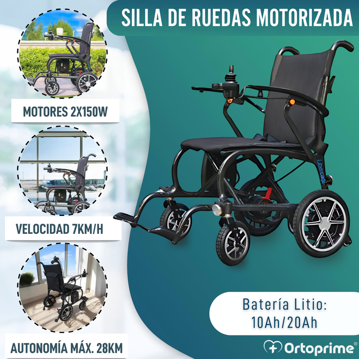 Silla Eléctrica para Minusválido Compacta | Fibra de Carbono