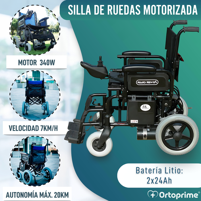 Silla Eléctrica para Movilidad Reducida | Ruedas Macizas