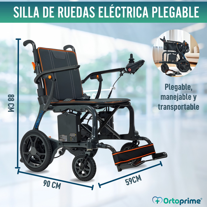 Silla de Ruedas Eléctrica Ultraligera con Motores Brushless