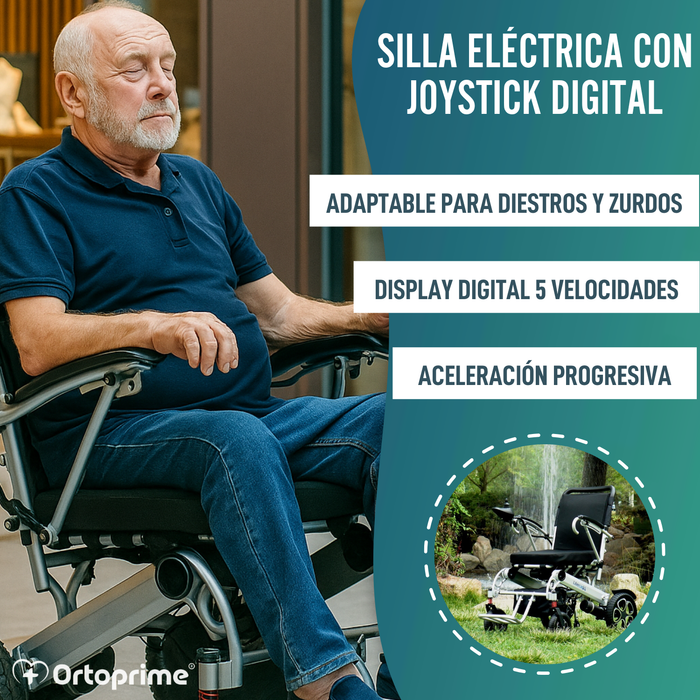 Silla de Ruedas Eléctrica Ultra-Ligera con Batería de Litio