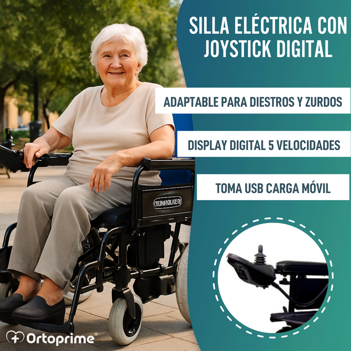 Silla Eléctrica para Movilidad Reducida | Ruedas Macizas