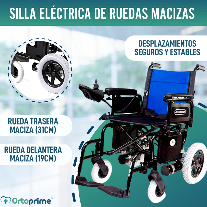 Silla Eléctrica para Movilidad Reducida | Ruedas Macizas