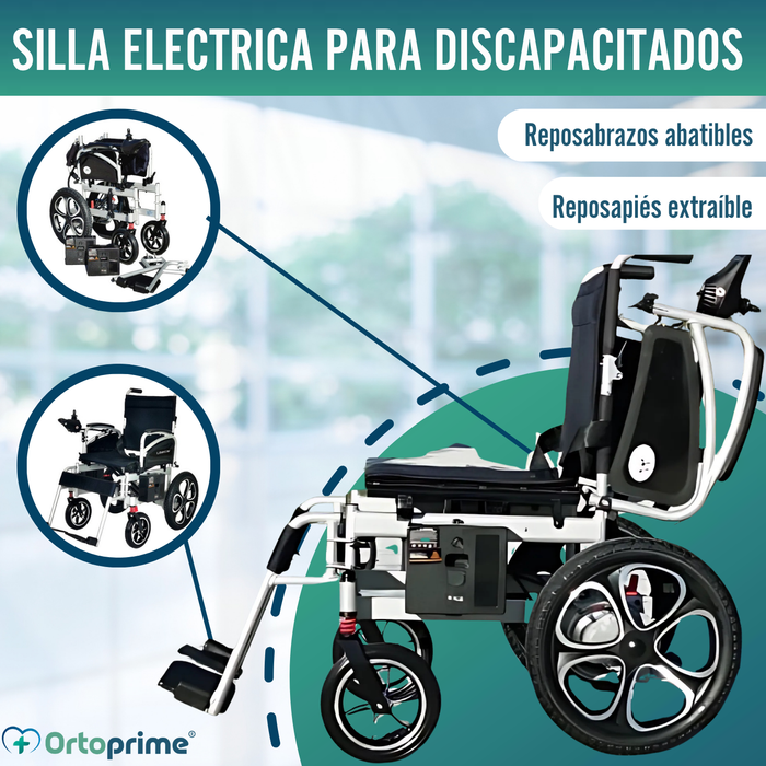 Silla Eléctrica de Ruedas Grandes | con Batería de Litio