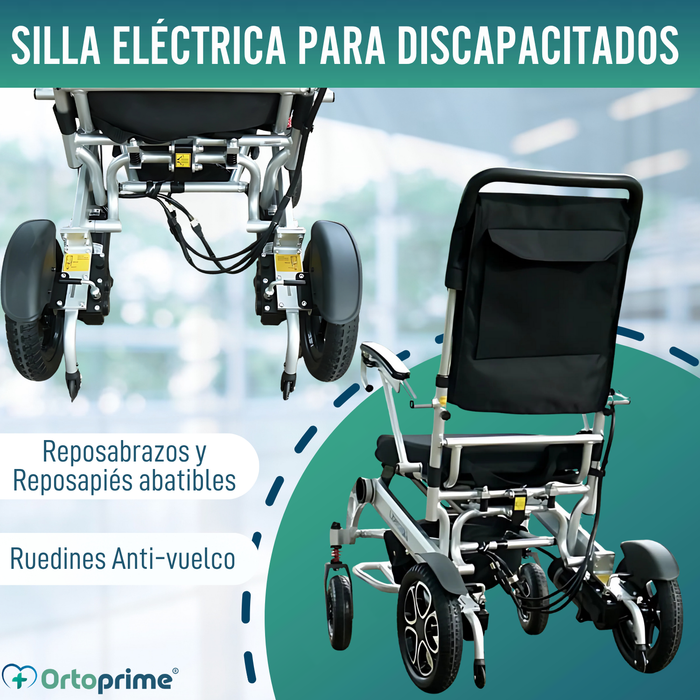 Silla de Ruedas Eléctrica Ultra-Ligera con Batería de Litio
