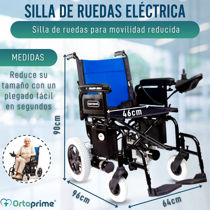 Silla Eléctrica para Movilidad Reducida | Ruedas Macizas