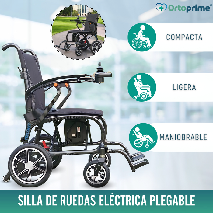 Silla Eléctrica para Minusválido Compacta | Fibra de Carbono