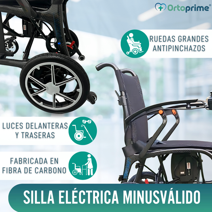 Silla Eléctrica para Minusválido Compacta | Fibra de Carbono