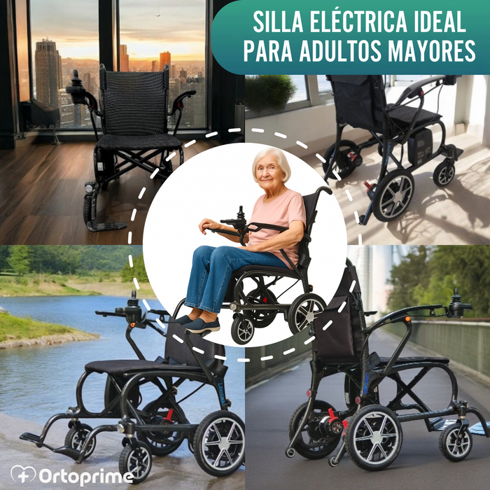 Silla Eléctrica para Minusválido Compacta | Fibra de Carbono