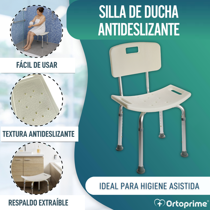 Silla de Ducha Antideslizante