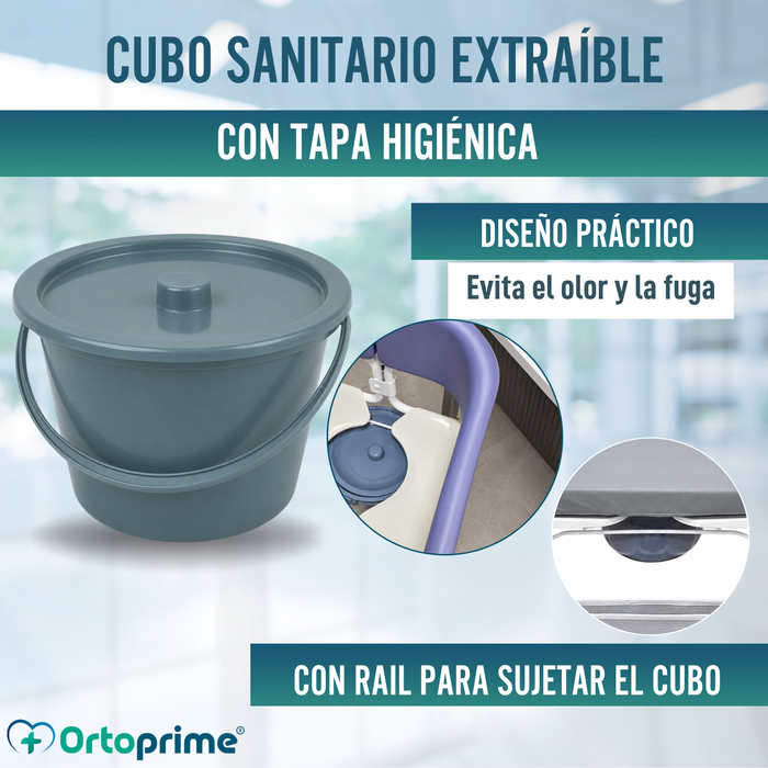 Silla de Transferencia 3 en 1 | Silla WC Regulable en Altura