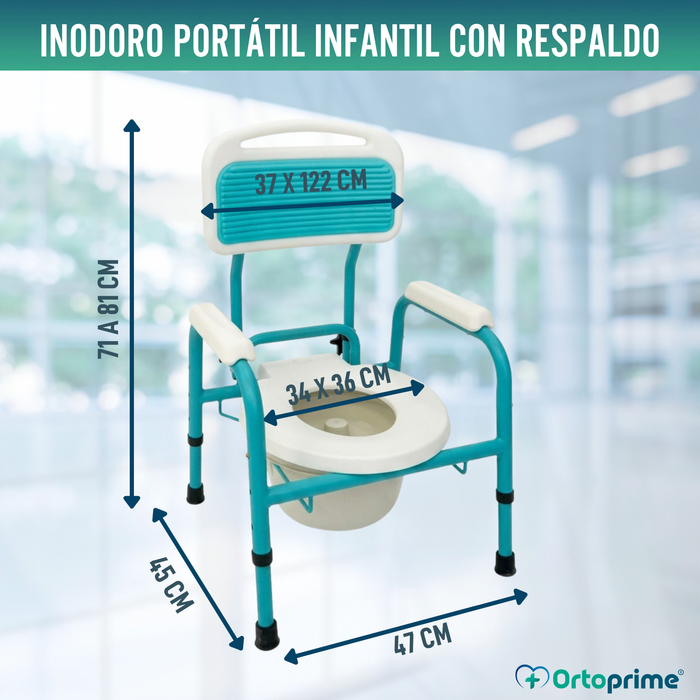 Silla WC Infantil con Reductor | Regulable en Altura
