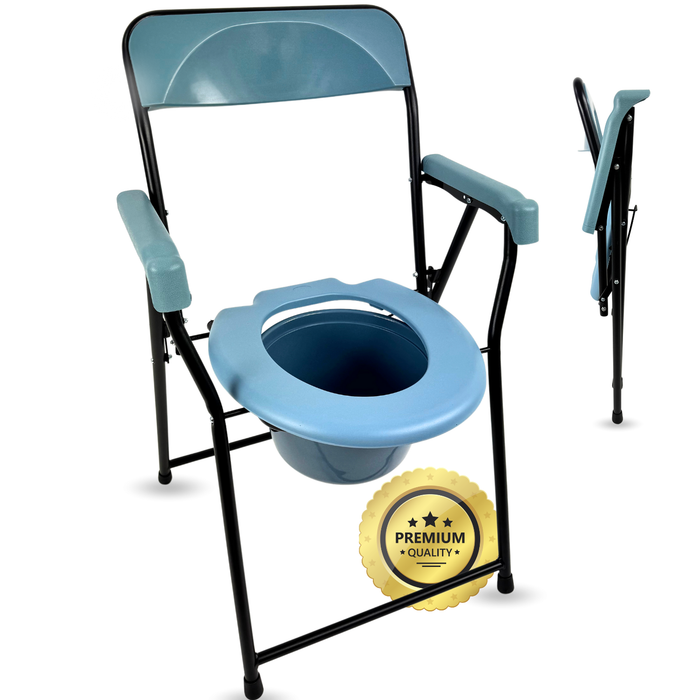 Silla WC Plegable Personas Mayores | Inodoro Portátil Adultos