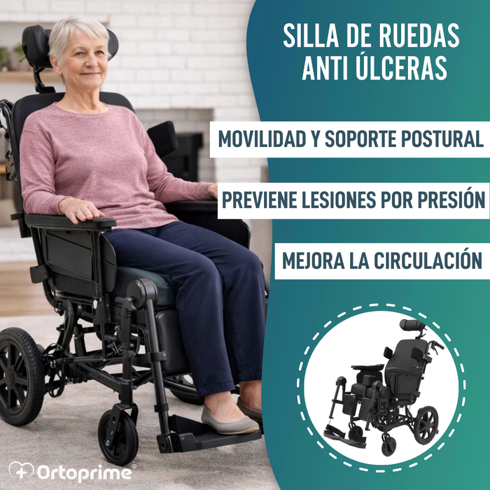 Silla de Ruedas de Posicionamiento Basculante | Anti Úlceras