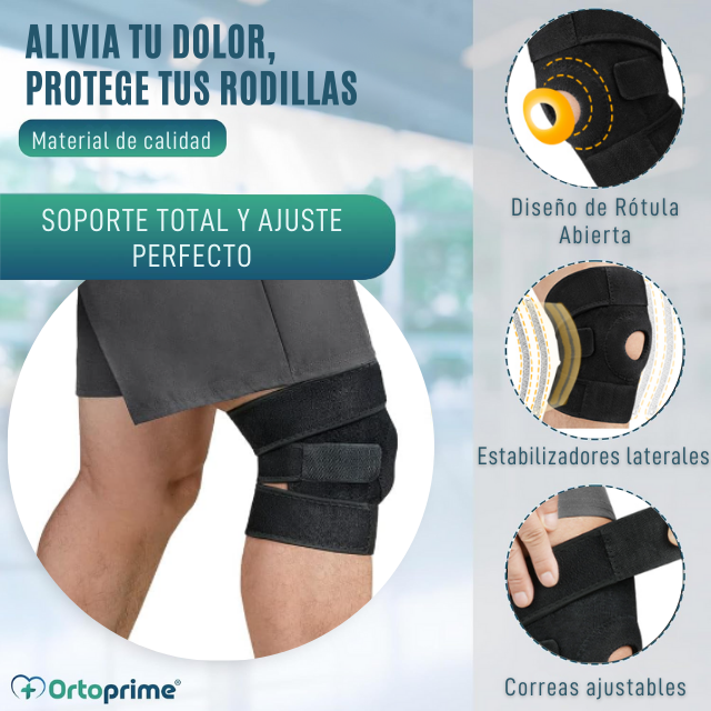 Rodillera Ajustable Menisco y Ligamento Protector de Rótula