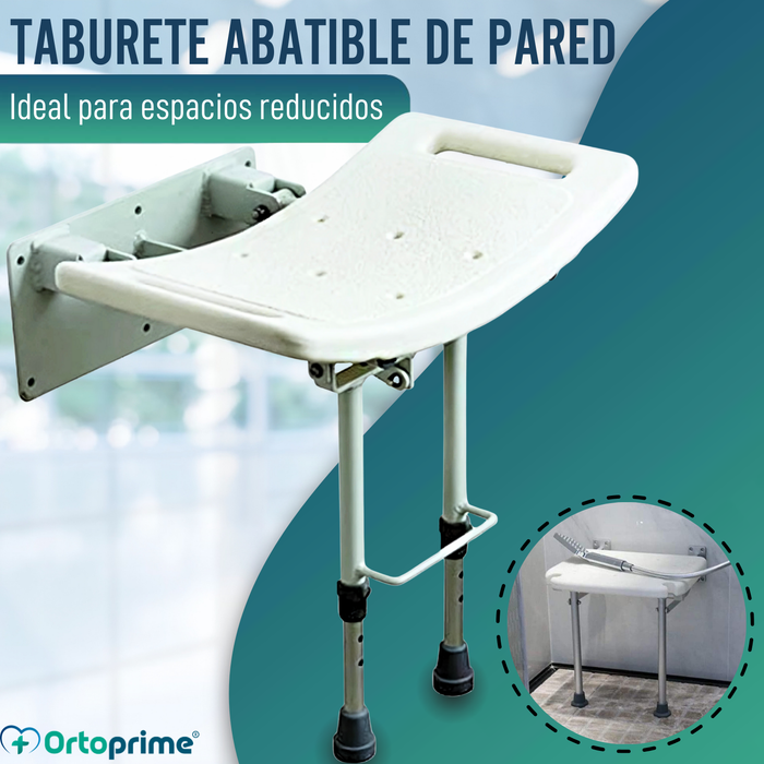 Taburete Abatible de Pared para Duchas | 2 Variantes