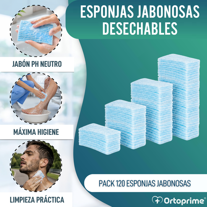 Esponjas Jabonosas Desechables Caja 120 Unidades