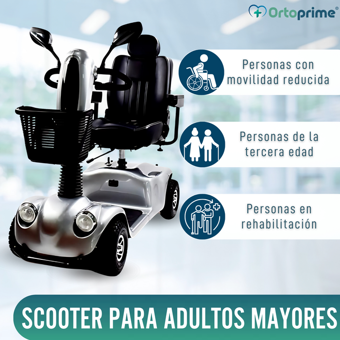 Scooter Eléctrico para Adultos | Suspensión Integral 4 Ruedas