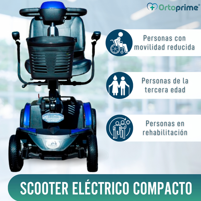 Scooter Eléctrico Compacto y Desmontable | 4 Ruedas