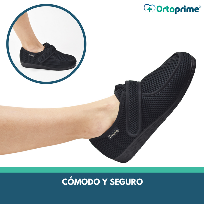 Zapatos ortopédicos de pies anchos para hombre y mujer, calzado informal  para caminar hinchados, ajuste de
