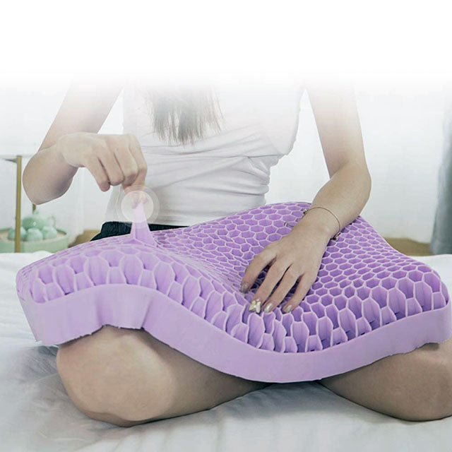 Almohada Cervical de Panal 3D Confort Anti-Dolores de Cuello