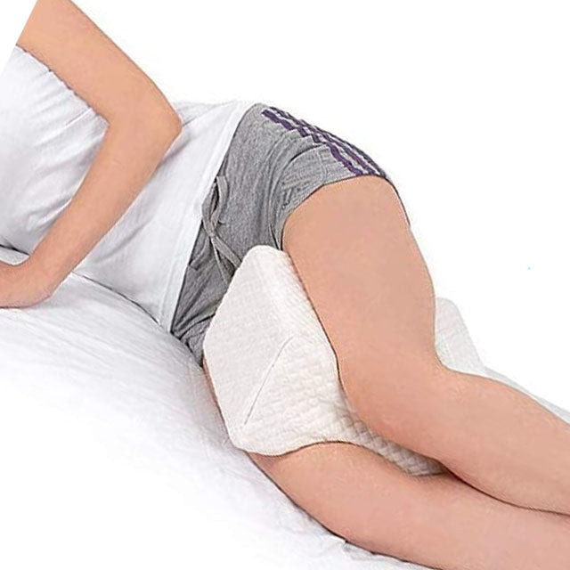 Almohada de rodilla para personas que duermen de lado, dolor de cadera,  almohada de pierna para dormir de lado, almohada de cuña para aliviar el  dolor