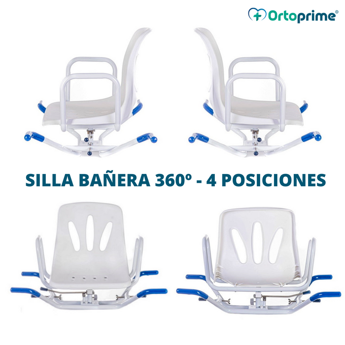 Asiento Giratorio De Bebe Para Bañera Silla Adaptadora 360°