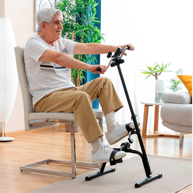 Ejercitador de piernas, para personas con movilidad reducida.