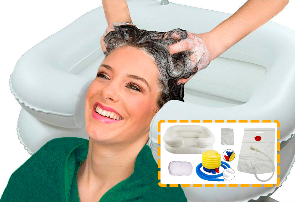 Lavacabezas portátil - Reposacabezas para lavar el cabello - Lavacabezas  para personas mayores - Lavacabezas para peluquería - Lavacabezas para  lavabo
