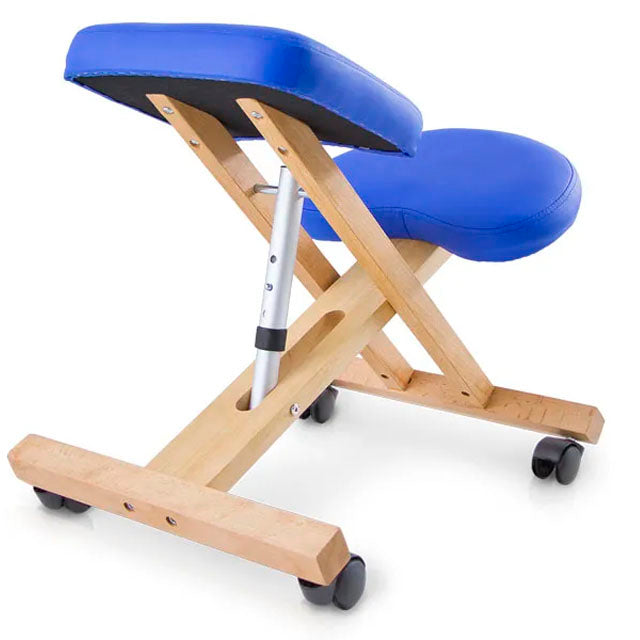 Silla ergonómica para arrodillarse, silla ergonómica de rodillas ajustable  en altura y ángulo, silla de rodilla, cojines de espuma gruesa y ruedas