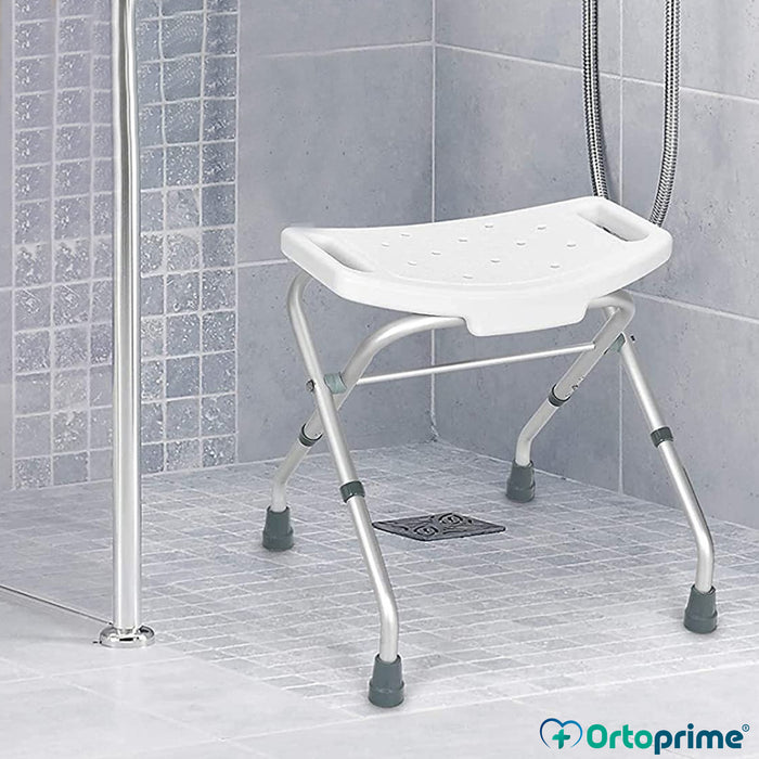 Taburete de ducha plegable antideslizante, asiento de ducha plegable  montado en la pared, silla de ducha de baño de seguridad con patas, para  personas