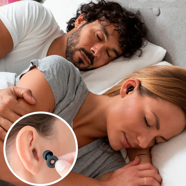 Tapones Oídos Silicona Reducción Cancela Ruido Para Dormir